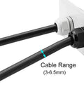 40 Pieces Premium Nylon PG7 Cable Glands Adjustable 3 To 6.5mm IP68 Weatherproof Gland Joints with Gaskets installed for outdoor wiring