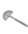 Heavy Duty 0 To 180 Degree Protractor Angle Finder With Rock Solid Stainless Steel Rotary Arm And 100 Millimeter Scale