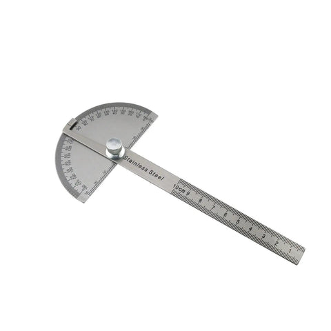 Heavy Duty 0 To 180 Degree Protractor Angle Finder With Rock Solid Stainless Steel Rotary Arm And 100 Millimeter Scale
