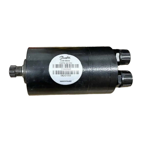 Hydraulic Steering Valve LVA16533 OSPM 63 ON 11063045 Drop-In Replacement shown side view with connectors for JD Tractors
