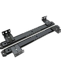 Heavy Duty Double Row Ball Bearing Cabinet Drawer Slides Side Mount Cold Rolled Steel Runners Full Extension Adjustable Hardware Built Tough And Runs Slick As Butter Pair, shown from above.
