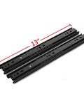 13 Inch Drawer Slides Ball Bearing Full Extension Three Section Track For Cabinet And Home Furniture Mounting Runners Black 2 Pack