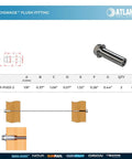 HandiSwage Flush Fittings For 1/8 Inch Cable 2 Pack Through Post Cable Railing Hardware With Self Locking Mechanism diagram.
