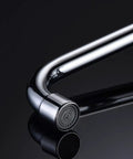 Wall Mount Kitchen Faucet With Adjustable 3 To 9 Inch Spread, 2 Cross Handles, Chrome Finish, 1.8 GPM Flow spout detail