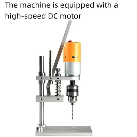 Compact Metal Lathe And Bench Drill Table Combo For PCB Drilling Woodworking Home Projects Desktop Mini Machine For Sanding Polishing Light Metal Work Brushless Motor Makes DIY Easy Quick Setup with DC motor image.