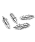 Heavy Duty Tire Studs 6Mm X 27Mm Steel Snow Spikes 100 Pack showing durable solid steel spikes for traction upgrade.
