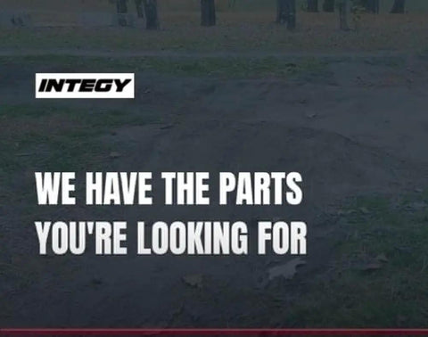 Sign with text 'We have the parts you're looking for' and logo possibly showing a forest path in the background.