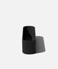 Side view of Long Window Box Planter For Balcony And Windowsill, Durable Plastic Stone Composite Outdoor Planter, all-weather resistant
