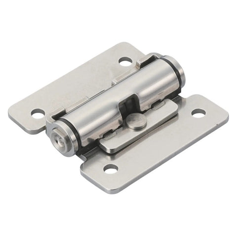 Stainless Steel Pivot Hinge With Torque Friction Damping And Free Stop For Cabinets Closets Shoe Cabinets And Doors No Squeak Smooth Motion Durable Positioning Door Hardware Hfk01-50, front view