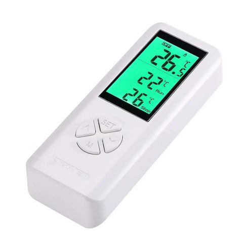 Wireless Thermostat Outlet With Digital Temperature Controller For Cooling And Heating Plug In And Remote Control Up To 100 Meters