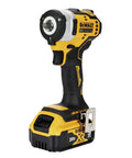 Heavy Duty 20V Compact Impact Wrench Kit Equipped With Brushless Motor And Dual Trigger Control Hella Solid for mechanics in a close-up view.