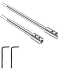 2 Piece Forstner Bit Extension Kit With Slick 3/8 Inch Shank Grip, showing two alloy steel extensions and hex wrenches.