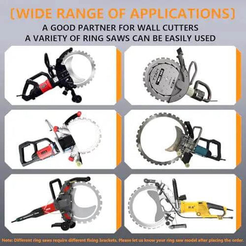 No Sweat 150W Circular Saw Guide Rail Kit With Adjustable Cutting Depth And One Touch Lift Built For Quick Wall Renovations and door cutouts with various ring saws.