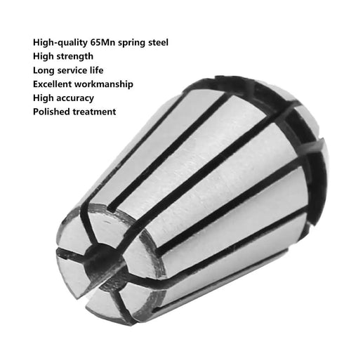 Top Gear Precision ER11 CNC Collet Chuck Made From Tough 65Mn Spring Steel high accuracy tool holder for milling tasks.