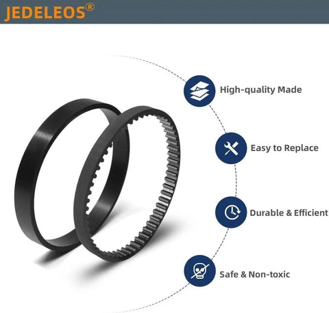 6960W Replacement Belt Set For Bissell ProHeat Upright Vacuums Fits Models 1694W 1697 1698 1699 Includes Parts 0150621 2150628