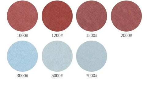 Awesome 5 Inch 125 Mm Round Sanding Discs With Hook Loop Backing For Polishing Metal Wood And Rust Removal On Cars Or Furniture Surfaces in various grits.