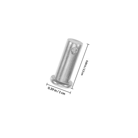 Beefy 304 Stainless Steel B Type Locating Pin With Hole, Cylindrical Flat Head 6x20mm Set Of 5 High Strength Fixing Tool