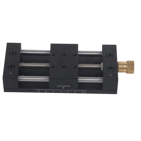 Heavy Duty 75mm Aluminum Alloy Linear Stage With 0 To 75mm Travel, Sliding Table Actuator, Rustproof Manual Drive