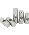 Heavy Duty 304 Stainless Steel Barrel Nut Set For Wood Furniture M4 M5 M6, corrosion-resistant slotted nuts for DIY assembly