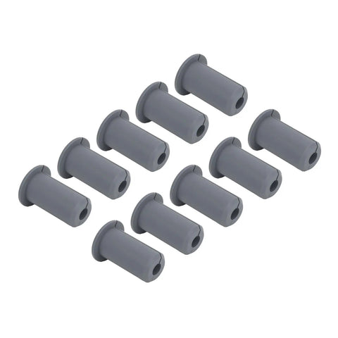 Jiawu Cable Routing Kit With 10pcs Silicone Wall Grommets For Series Wires, Durable Antenna Guard And Wire Organizer In Grey That Keeps Your Setup Neat And Protected From Wear And Tear Like A Boss., 10 grey silicone wall grommets