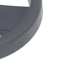 Close-up of Plastic Lathe Hand Wheel 160 mm with Revolving Handle, featuring smooth black plastic design for precise control