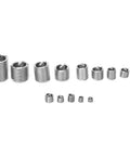 Stainless Steel Wire Thread Insert Kit M3 For Damaged Hole Repair, 120-Piece Tool Set With Storage Box, Durable, High-Performance Thread Formation For Auto, Home, Machinery And Metalworking Projects. Assorted M3 stainless steel wire thread inserts shown on white background.