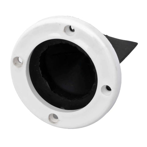 Duck Bill Scupper Replacement For Flapper Scuppers White And Black Seals Tight Under Water Pressure Two And Three Quarters Inch Outer Ring