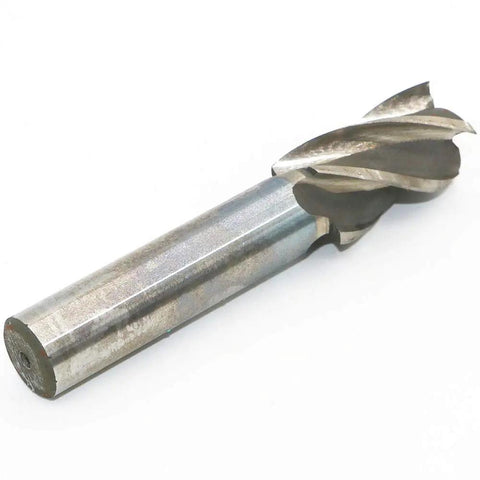 One Inch Cutting Diameter Four Flute CNC End Mill Cutter For Wood Aluminum Steel Titanium Foam Plastic With Three Quarter Inch Shank High Speed Steel Beefy Sharp Edge For Smooth Cutting Wear Resistant Quenched And Precisely Ground