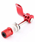 Red Bike Seatpost Quick Release Clamp And Skewer Fastener Replacement For Tool Free Height Adjustment