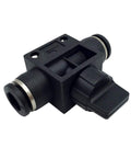 Push To Connect Air Control Ball Valve For 6mm Tube OD Pneumatic Flow Control Fitting Hand Valve Union Adapter Air Line Fitting