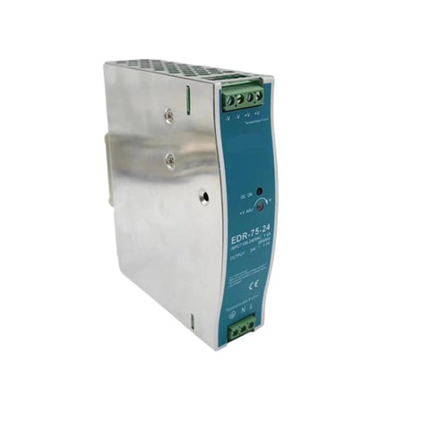 Beefy 75 Watt 24 Volt Industrial Switching Power Supply DIN Rail Mount For CCTV And LED Lighting SMPS Converter