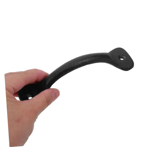 Person holding a single piece from the 12 Piece Iron Cabinet Door Handles Retro Metal Drawer Pulls for Dressers and Farmhouse Cupboards Easy Installation
