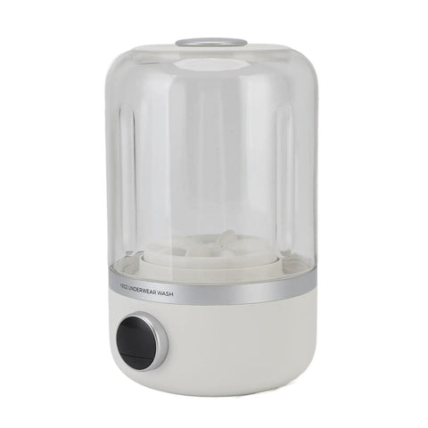 Your New Favorite Rechargeable Mini Washing Machine Featuring A Totally Chill 10W Motor For Gently Washing Delicate Fabrics socks and underwear.