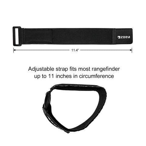 Magnetic Rangefinder Mount Strap For Golf Carts adjustable non slip holder with magnet, fits up to 11 inch circumference, 11.4 inch length.