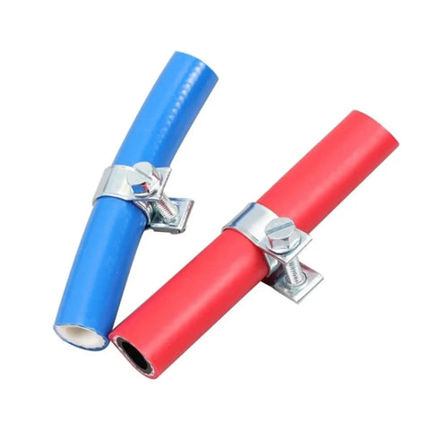 Super Chunky Double Ear Hose Clamps Assorted Kit With 135 Pieces For Fuel And Water Lines Plus Engine Pipes In 8-18mm Range That Get The Job Done Right Quick And Tough Too, two clamps on hoses