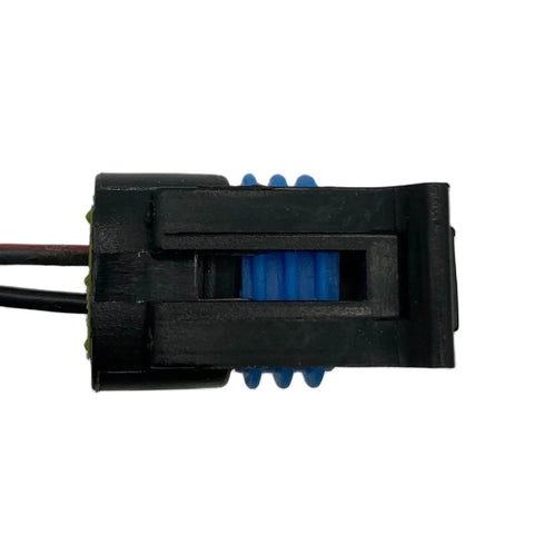 Brake fluid level sensor connector wiring harness, DigiAutoPart, black plastic housing with blue pins.