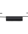 Replacement Idler Pulley Return Spring For Lawn Mower Decks, Heavy Duty Metal Tension Spring, OEM 532169022, black, side view.