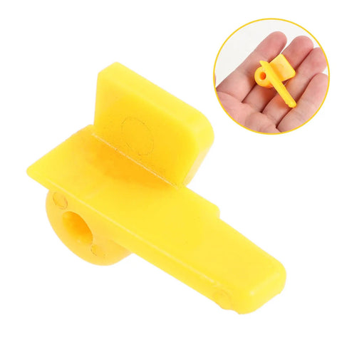 Pro Grade Tire Changer Head Protector Guards 2 Pack Yellow Scratch Resistant Jaw Covers for Tire Machines close-up detail