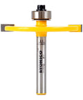 Slot Cutter Router Bit With Three Sixteenth Inch Height Three Fourths Inch Depth And One Quarter Inch Shank For Precise Grooves And Joinery