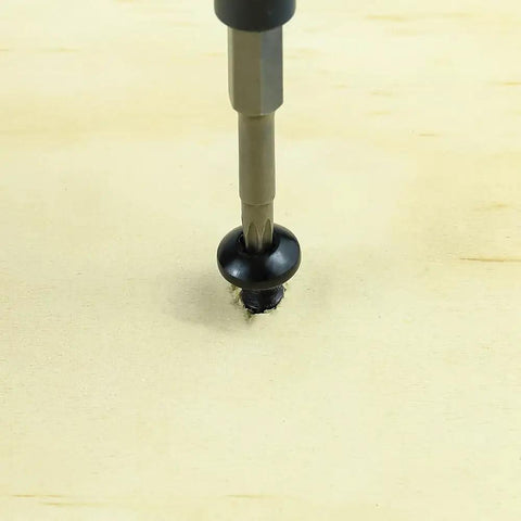50 Pack Black Torx Pan Head Sheet Metal Screws 304 Stainless Steel Built Like A Tank Heavy Duty Fasteners T30 Drive in use.