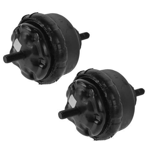 Premium Front Engine Mount Pair Set Compatible With Chevy GMC 4.2L L6, heavy-duty rubber mounts for 2002-2009 models.