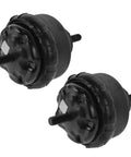 Front Engine Mount Pair For 2002 2009 Chevrolet Trailblazer 4.2L Inline Six Cylinder Steel Bracket heavy-duty black rubber mounts.
