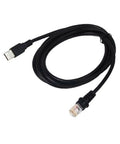 Flat USB Barcode Scanner Cable 2M For MS5145 MS9540 MS7120 MS9590 MS1690 shown with gold-plated connectors