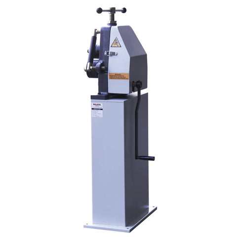 Heavy Duty Gear Assisted Three Roll Metal Bender For Cranking Out Round Pipes Flat Bars And Square Tubes Up To Fifty Millimeters With Zero Sweat Bending Smooth For Diy Fabrication And Real Deal Shop Work