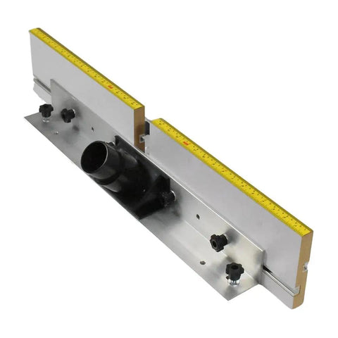 Pro Grade Cast Iron Router Table Extension With Tough As Nails Phenolic Plate And Precision Fence, 27x16 in, stable routing and jig work.