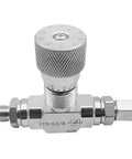 Hydraulic Flow Control Valve For Mini Excavator 1-2 Ton STB-G3/8 Bidirectional Restrictor with two-sided connectors and precision oil port.