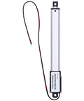 Compact 12V Mini Linear Actuator With No Fuss Operation Aluminum Tube Frame Rock Solid Durability Smooth 100mm Stroke close-up view.