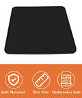 Coffee Tamper Mat For Portafilter 8x8 Inches Silicone Tamping Pad Non Slip Heat Resistant Barista Accessory For Espresso Machines Black