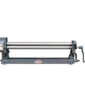 Front view of Heavy Duty Slip Roll Machine 36 Inch Wide For Sheet Metal Curving Up To 0.06 Inch Thick Ideal For Workshops HVAC And Fabrication Shops Manual Rollers For Quick Smooth Bends