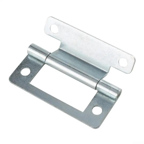 Ultra Tough Steel Cranked Flush Hinge For 15 To 19mm Cupboard Doors Zinc Plated Finish For Moisture Protection Outdoor And Indoor Use Great